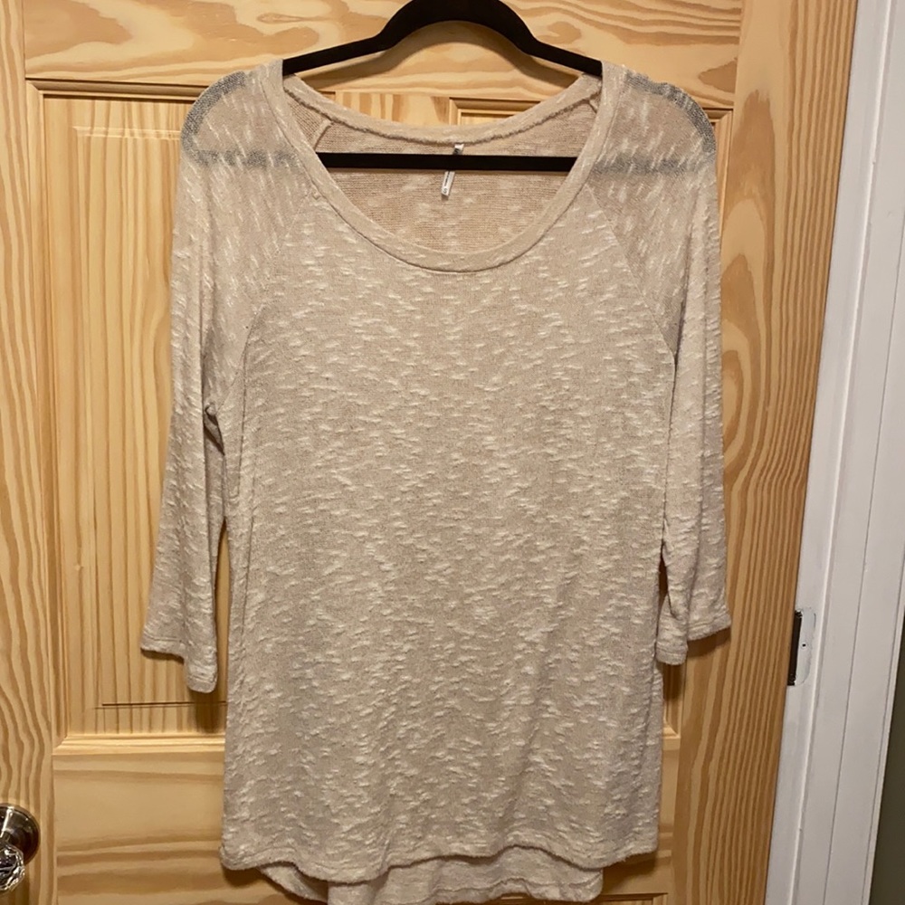Speckled Knit Tunic Top